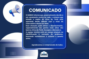 COMUNICADO SAMAE
