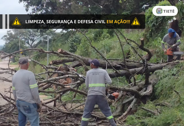 LIMPEZA, SEGURANÇA E DEFESA CIVIL EM AÇÃO!!!