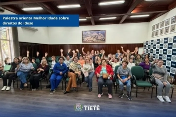 Palestra orienta Melhor Idade sobre direitos do idoso