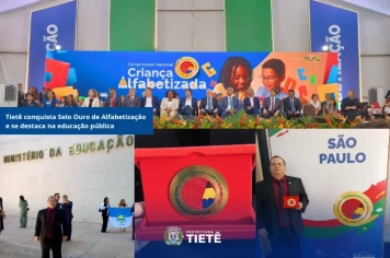Educação de Tietê é reconhecida com Selo Ouro Criança Alfabetizada