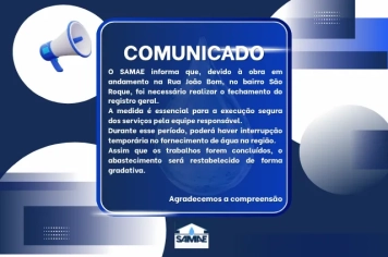 COMUNICADO SAMAE
