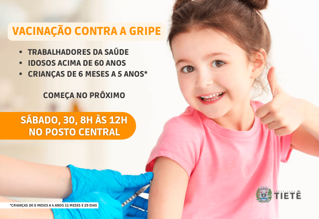 VACINAÇÃO CONTRA A INFLUENZA 30/04