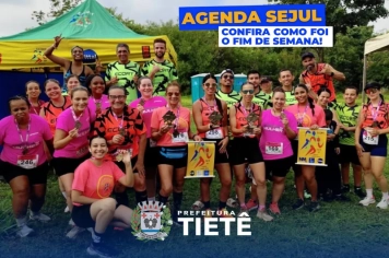Integração no futsal entre Tietê e Rafard e atletas de Tietê se destacam na Corrida das Mulheres em Boituva