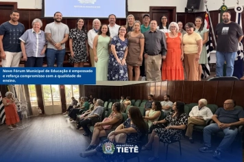 Novo Fórum Municipal de Educação é empossado e reforça compromisso com a qualidade do ensino