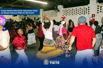 Grupo Mestre Herculano representa Tietê na Virada Cultural 2026 em São Paulo