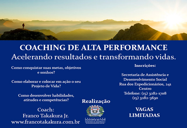 Assistência Social abre inscrições para nova turma do Projeto de Coaching