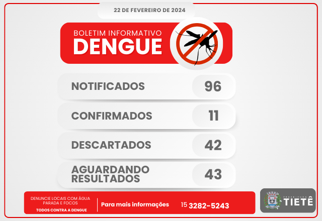 BOLETIM - DENGUE - 22/02/2024