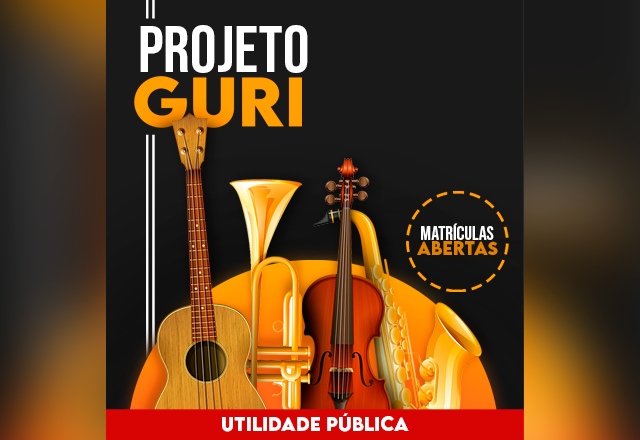 As matrículas para os novos alunos do PROJETO GURI já estão abertas.