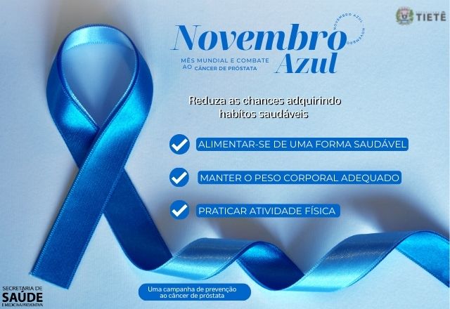 NOVEMBRO AZUL MÊS DE PREVENCÂO À SAÚDE DO HOMEM