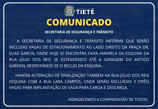 INCLUSÃO DE VAGAS DE ESTACIONAMENTO