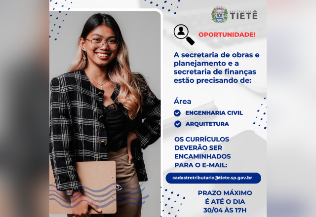 PRECISA SE DE ESTAGIARIOS