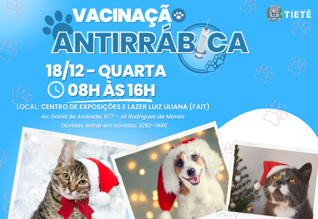 VACINAÇÃO ANTIRRÁBICA - 18/12