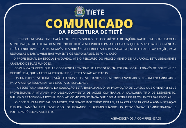 COMUNICADO