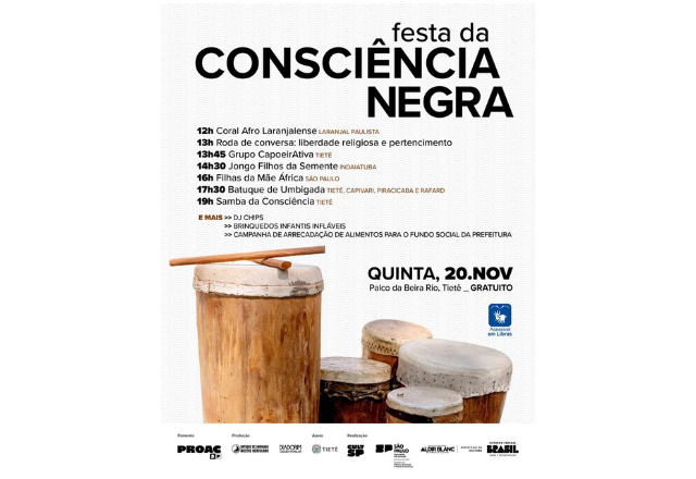 Festa da Consciência Negra toma conta do Palco da Beira Rio