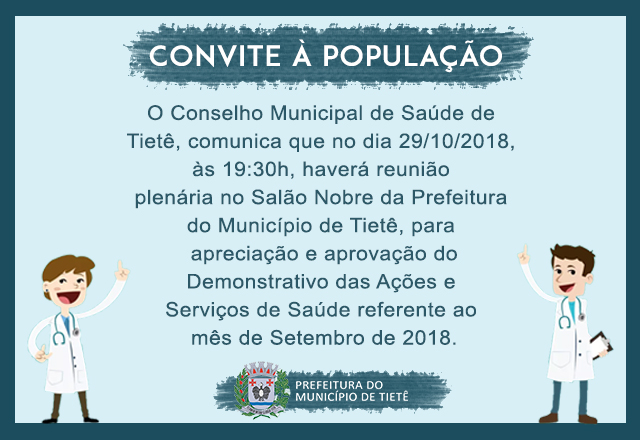 Reunião do Conselho de Saúde - 29/10