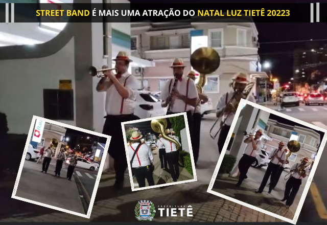 QUINTETO FAZ SUCESSO NO CENTRO DE TIETÊ