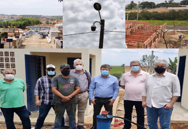 OBRAS DA POLICLÍNICA, NOVOS POÇOS ARTESIANOS E CEMITÉRIO MUNICIPAL RECEBERAM, HOJE, A VISITA DO PREFEITO VLAMIR SANDEI