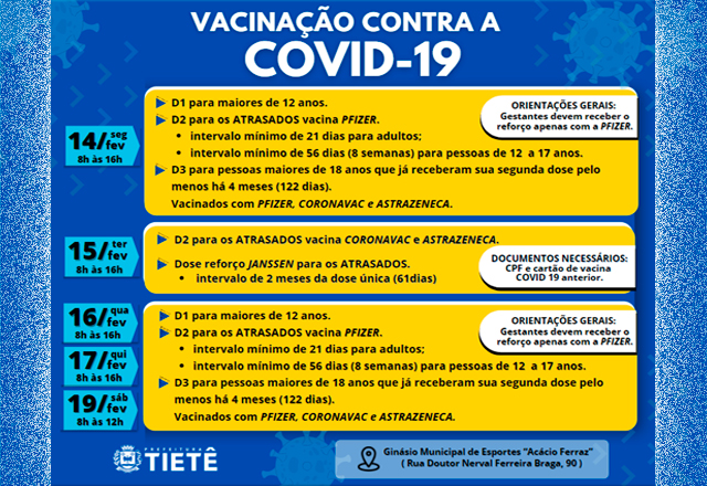 VACINAÇÃO CONTRA A COVID-19