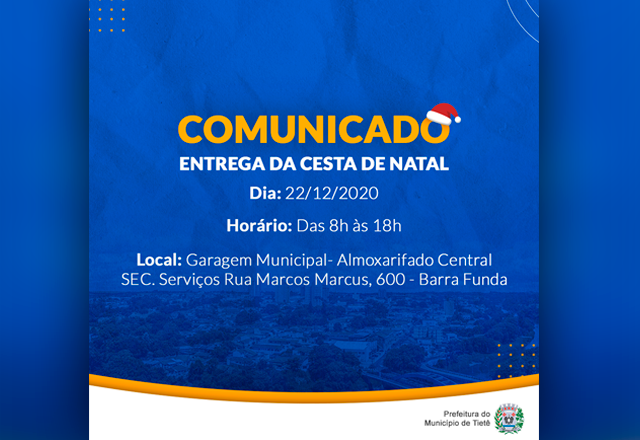 Entrega da Cesta de Natal