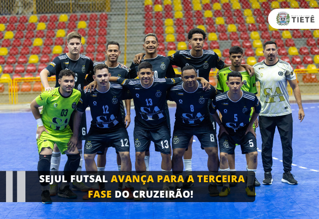 Sejul Futsal avança para a terceira fase do Cruzeirão!