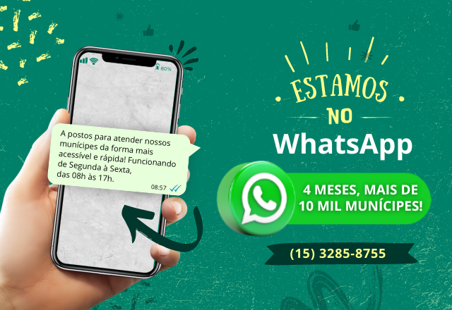 REDE DE CONTATO DA PREFEITURA COM SUA COMUNIDADE, PELO WHATSAPP, EM 4 MESES CONTEMPLA 10 MIL CIDADÃOS