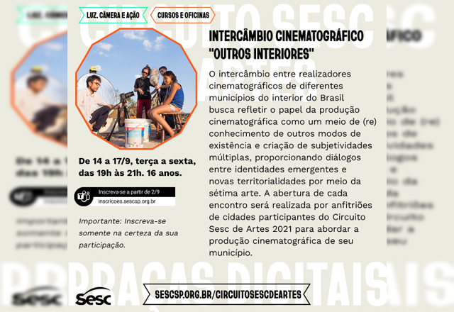 Circuito Sesc de artes - Intercâmbio Cinematográfico
