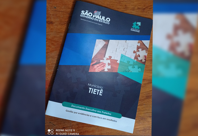 REVISTA DO GOVERNO DO ESTADO APONTA CONQUISTAS DE TIETÊ E ELEVAÇÃO SIGNIFICATIVA EM ÍNDICES NA GESTÃO FISCAL, EDUCAÇÃO, SAÚDE E SEGURANÇA, EM 2020