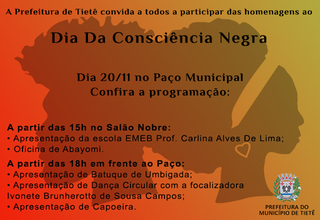 Prefeitura realiza evento em homenagem ao Dia da Consciência Negra