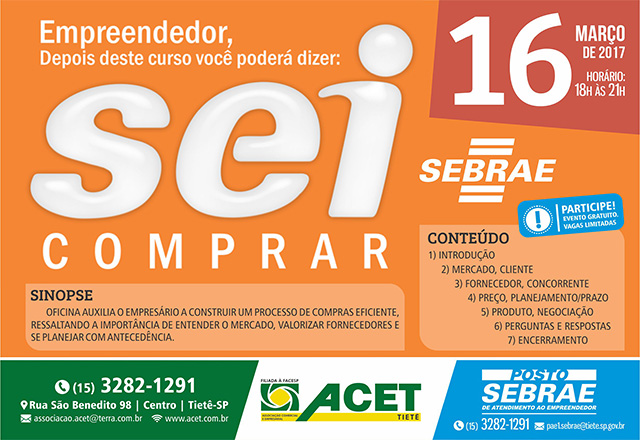 Sebrae realiza oficinas em Tietê