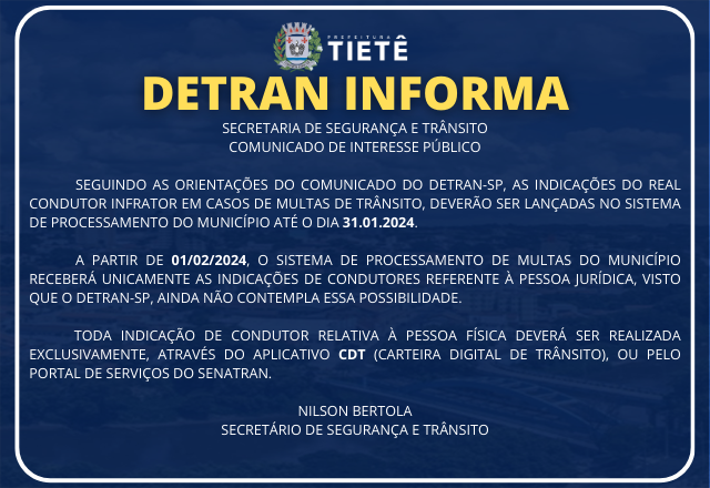DETRAN INFORMA: