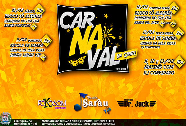 Carnaval da Gente começa neste sábado