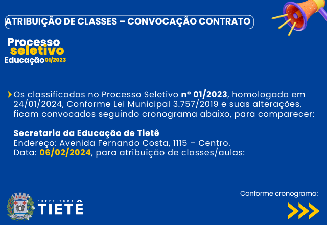 ATRIBUIÇÃO DE CLASSES/AULAS