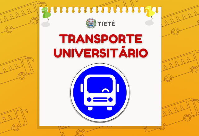 INSCRIÇÕES DO AUXÍLIO TRANSPORTE UNIVERSITÁRIO E TÉCNICO DO 2º SEMESTRE 2023