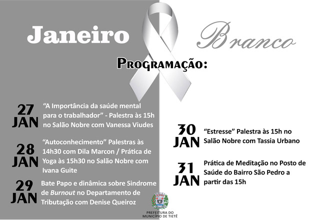 Segurança do Trabalho realiza programação para o Janeiro Branco