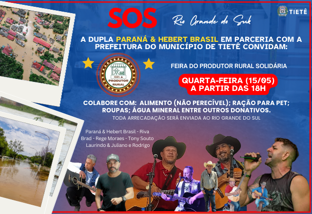 FEIRA DO PRODUTOR RURAL ESPECIAL SOLIDARIEDADE