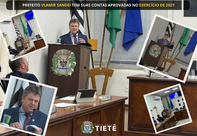 PREFEITO VLAMIR SANDEI TEM SUAS CONTAS APROVADAS
