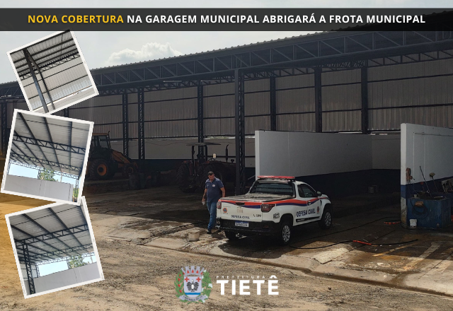 NOVA COBERTURA ABRIGARÁ A FROTA MUNICIPAL!
