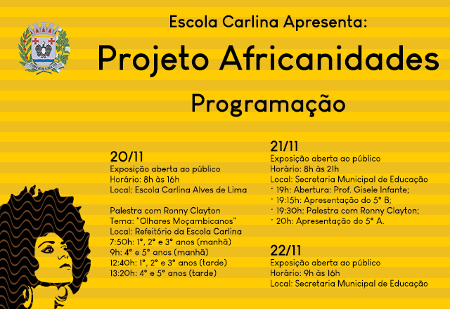 Escola Carlina celebra Consciência Negra com Projeto Africanidades