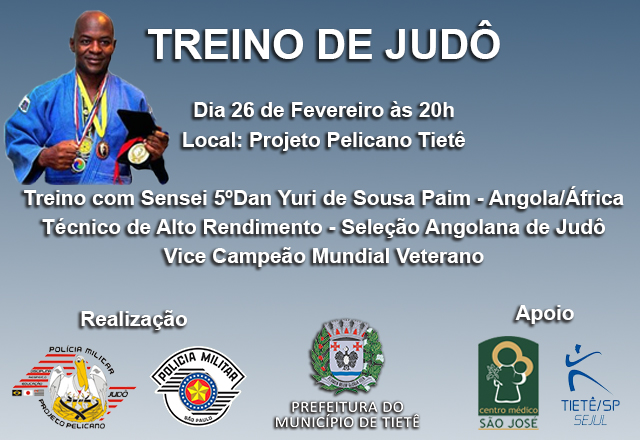 Projeto Pelicano receberá Sensei Angolano