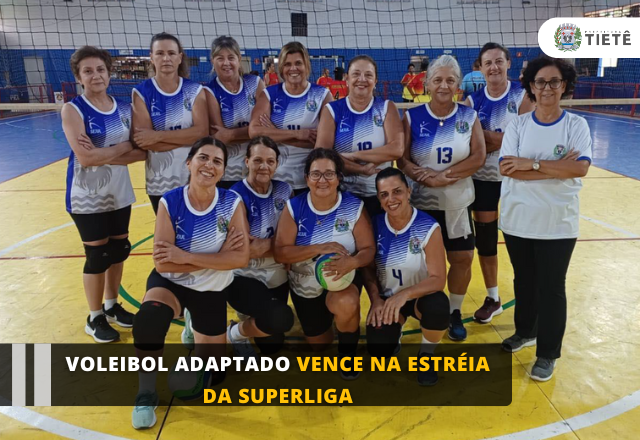 VOLEIBOL ADAPTADO VENCE NA ESTRÉIA DA SUPERLIGA