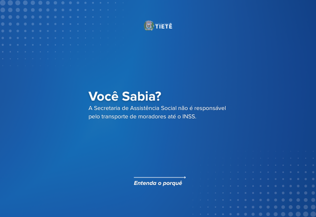 Comunicado secretaria de assistência e desenvolvimento social