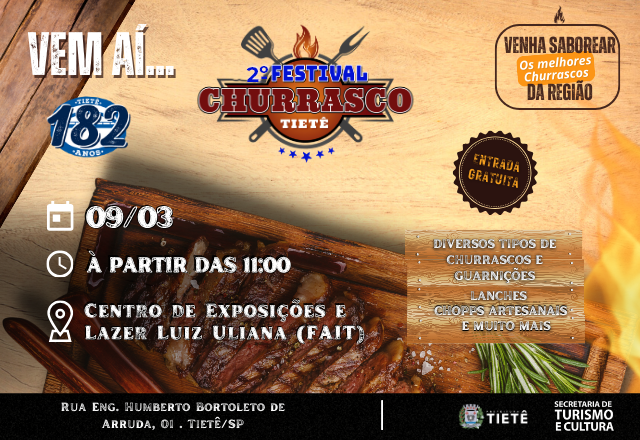 2º FESTIVAL DE CHURRASCO DE TIETÊ