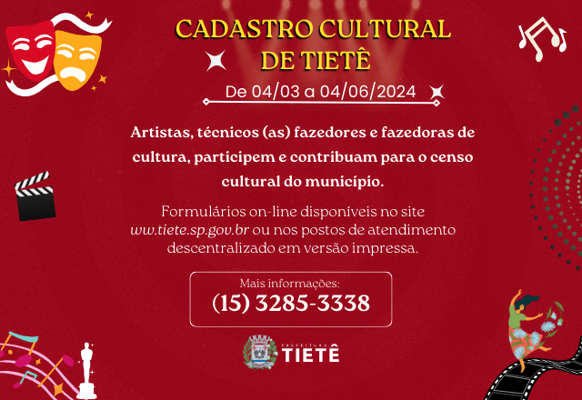 CADASTRO CULTURAL DE TIETÊ