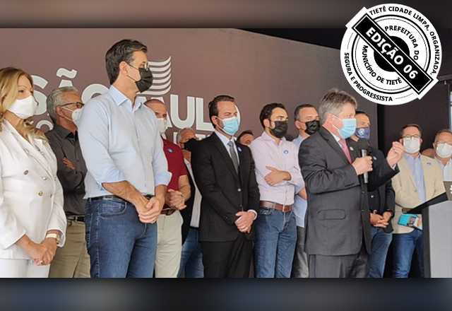 Tietê Cidade Limpa, organizada, segura e progressista: respeito social e responsabilidade política evidencia uma parceria de resultado com o Governo Estadual