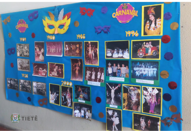 Carnaval de Tietê ganha homenagem em mural com fotos históricas