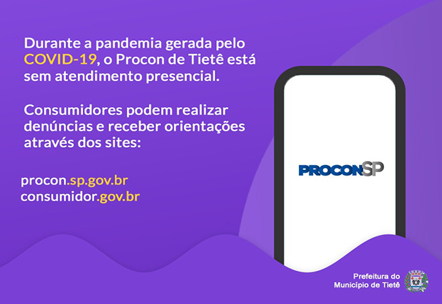 Prefeitura informa sobre atendimento do PROCON