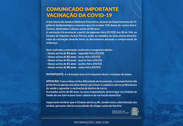 Vacinação contra a Covid-19