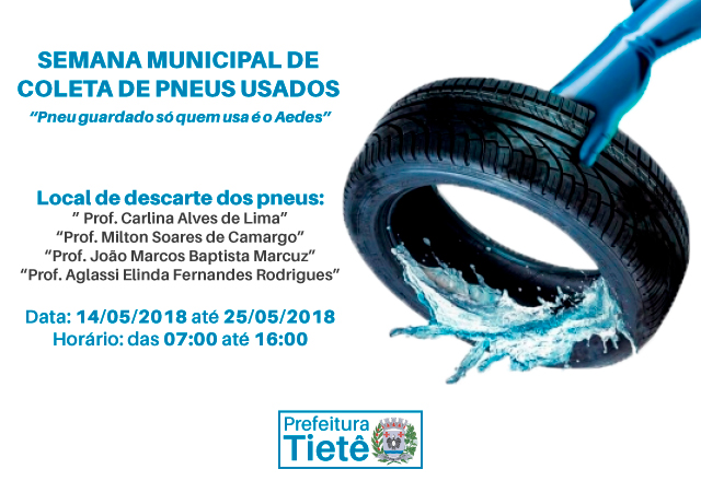 Semana Municipal de Coleta de Pneus usados