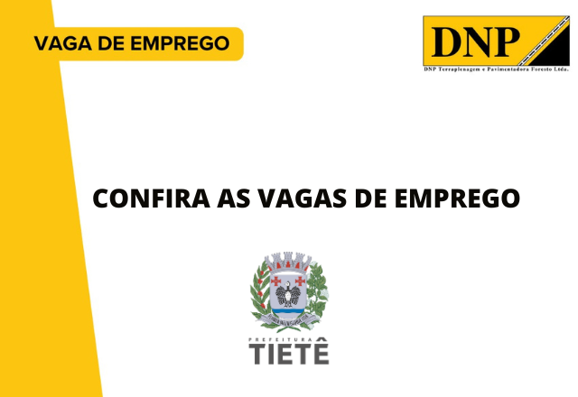 VAGAS DISPONÍVEIS - 27/03