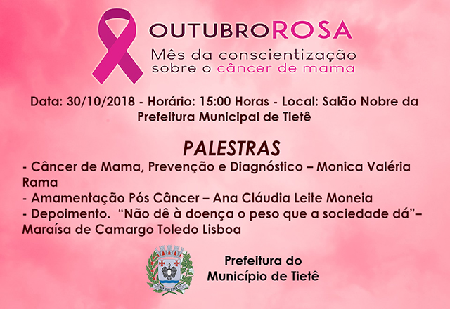 Prefeitura realiza evento de encerramento ao Outubro Rosa